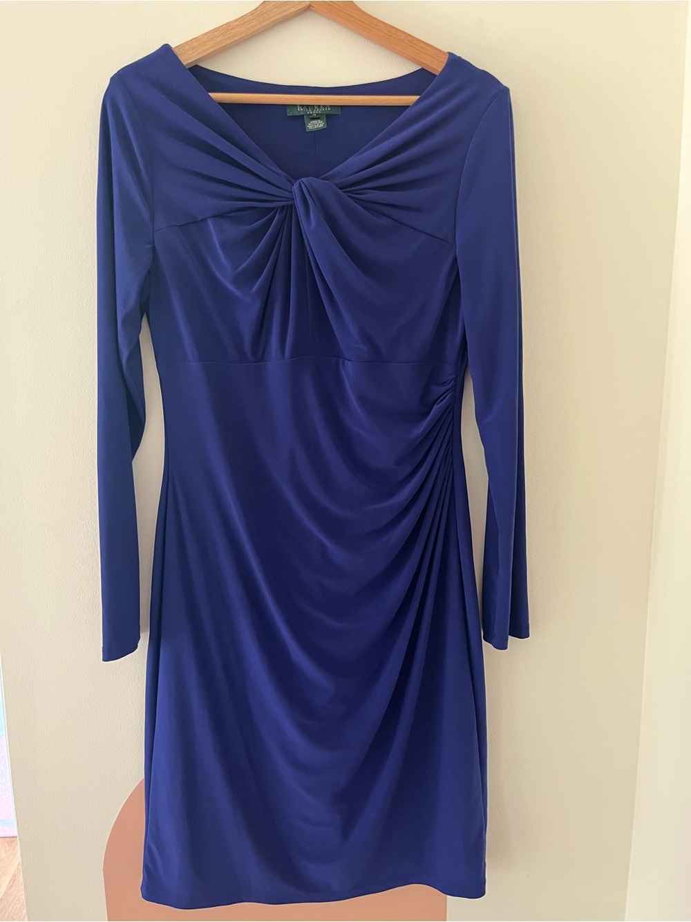 LAUREN Ralph Lauren twist front dress cobalt size 10